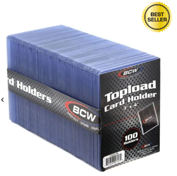 3x4 Topload Card Holder - Standard (100 CT. Pack)