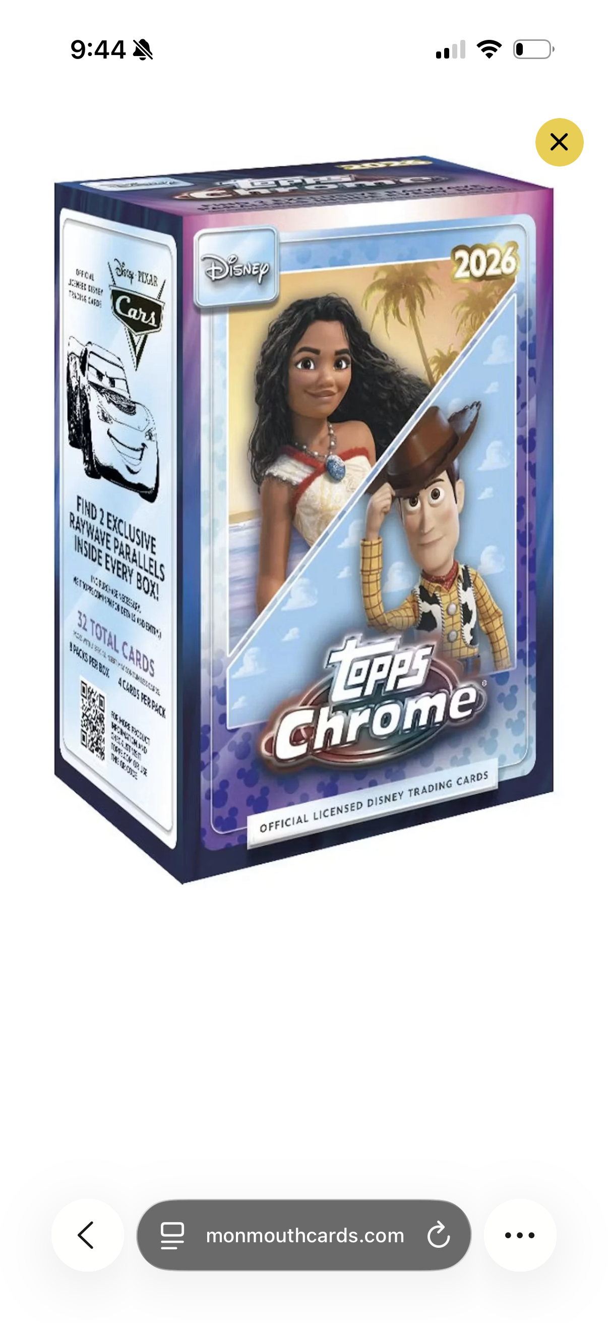 Topps chrome Disney blaster