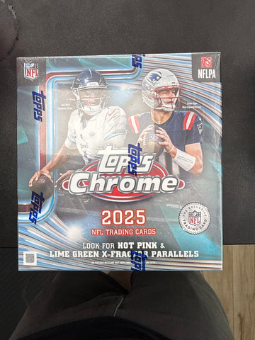 2025 Topps chrome NFL mega