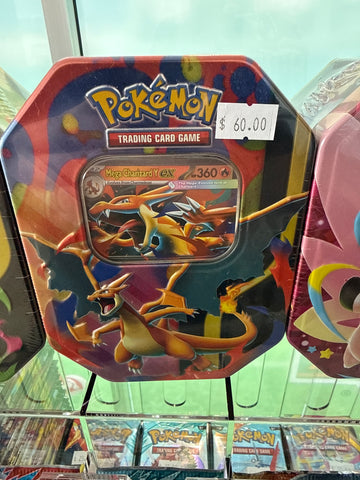 Charizard red tin $60