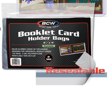 Resealable Bag for Booklet Card Holder