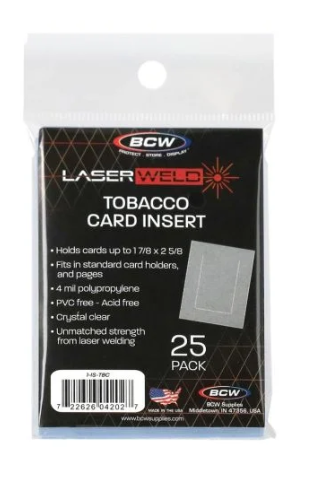 LaserWeld® Tobacco Card Insert Sleeves 2 ⁷⁄₁₆" X 3 ½"