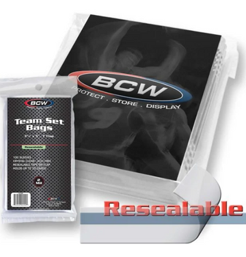 Resealable Team Set Bags 3 ⅜" x 5" (100 bags a pack)
